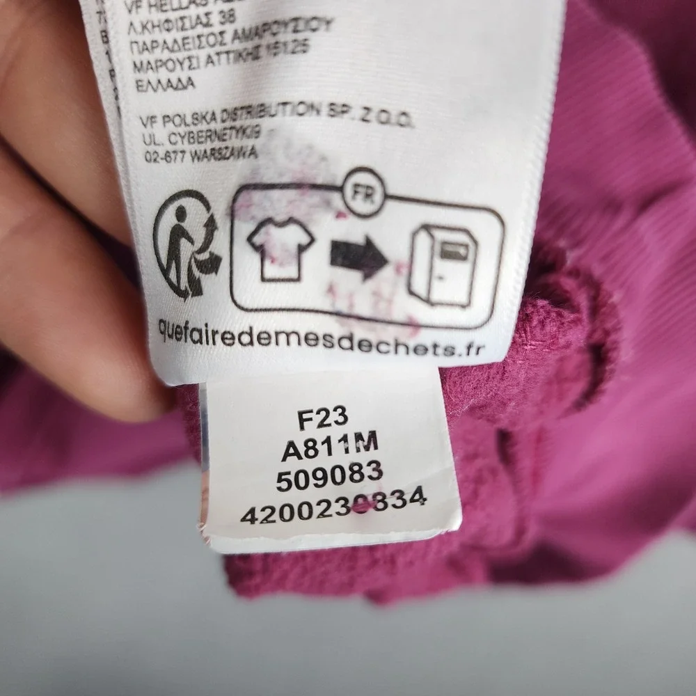 The North Face Mens‎ Hoodie Burgundy Graphic Logo Pullover Large